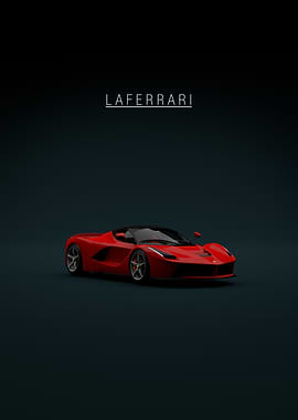 Red Ferrari LaFerrari Front