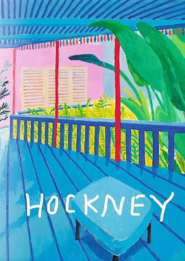 Hockney Patio Painting
