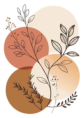 Abstract Tropical leaf