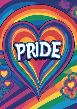Pride Rainbow Heart
