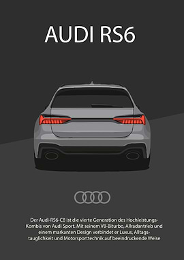 Audi RS6 C8 - Rear View