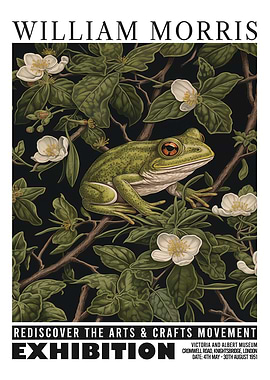 Morris Floral Frog Exhibition