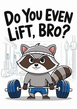 Raccoon Gym Motivation