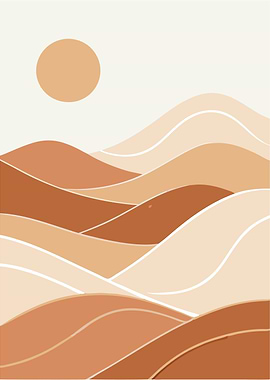 Abstract Desert Landscape