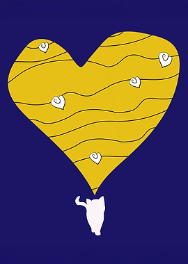 Cat and Heart