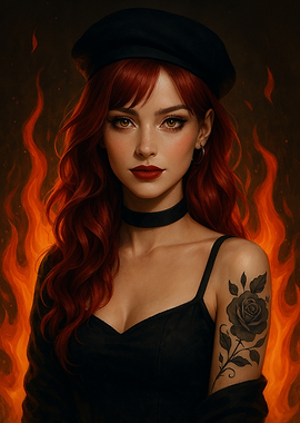 Fiery Redhead Portrait