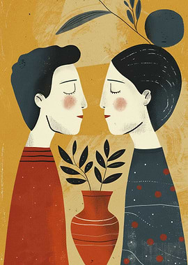 Couple in Love Illustration