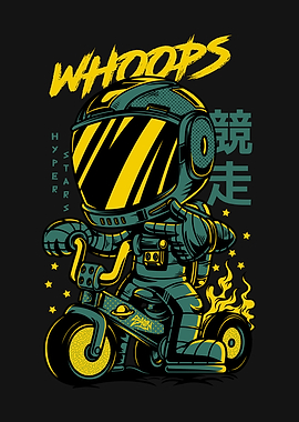 Astronaut on Tricycle