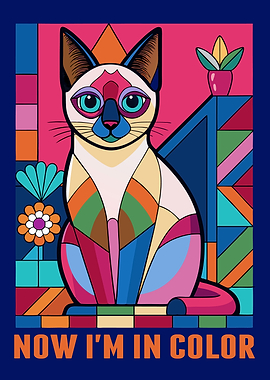 Colorful Cat Art