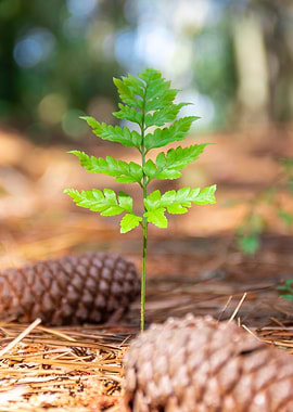 Fern Sprout in Forest