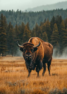 Bison in Yellowstone National Park