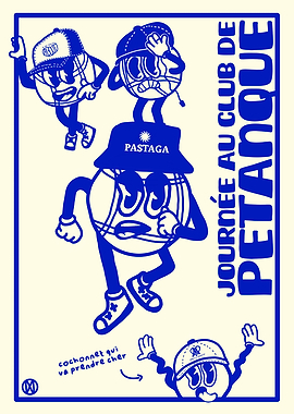 Petanque Club Illustration
