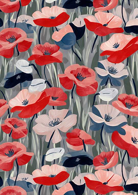 Poppy Field Painting