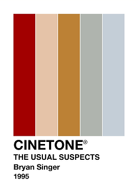 The Usual Suspects Color Palette CINETONE Poster