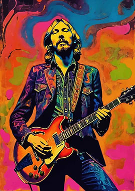 Duane Allman Psychedelic Art