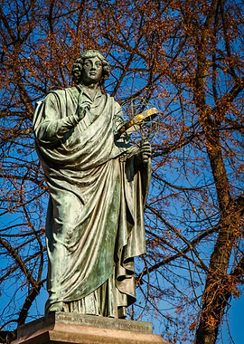 Bronze Statue of a Nicolaus Copernicus