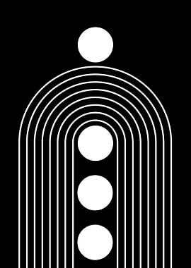 Abstract Arch with Circles