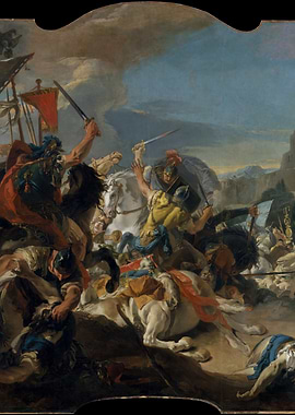 Battle Scene Painting