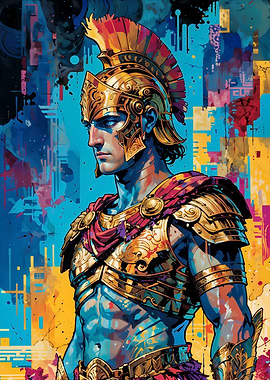Roman Warrior Illustration