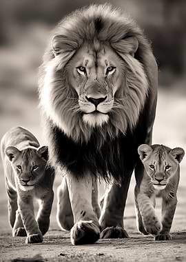 Lion Pride Walking