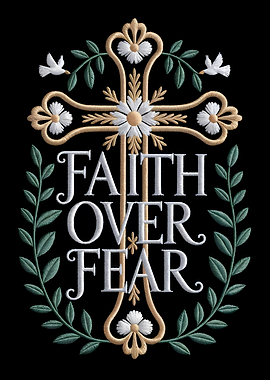 Faith Over Fear Cross