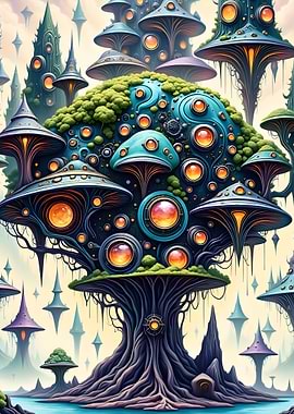 Bio-Mechanical Tree City