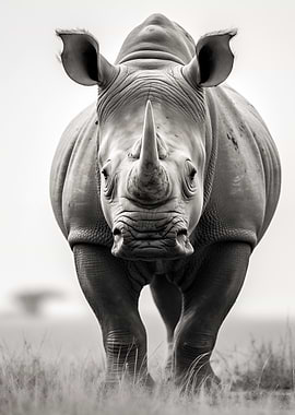 Black Rhino Portrait