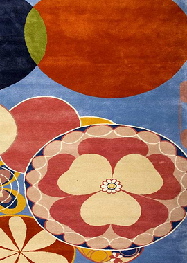 Hulma af klint Abstract Floral Rug