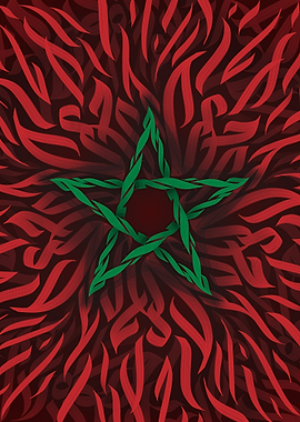 Moroccan Flag Art