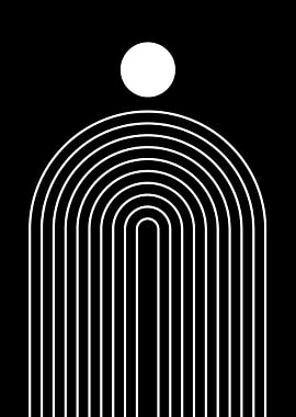 Abstract Arch with Circle