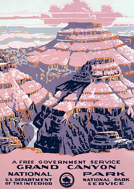 Vintage Grand Canyon National Park Poster