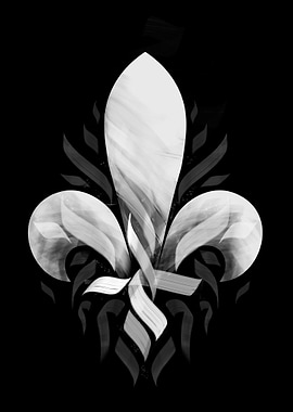 Fleur-de-lis Abstract Art