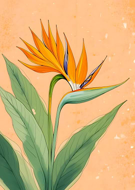 Peach Background Botanical