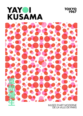 Yayoi Kusama Polka Dot Poster
