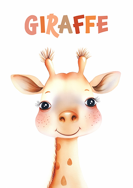 Cute Giraffe Animal Nursery