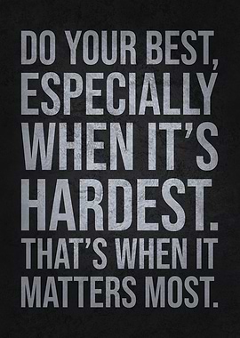 Do Your Best - Motivational Quote