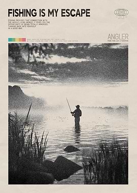 Fishing Vintage Poster