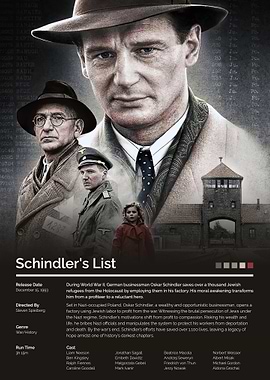 Schindler's List Movie Poster