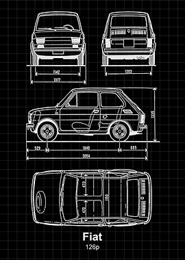 Fiat 126p Blueprint