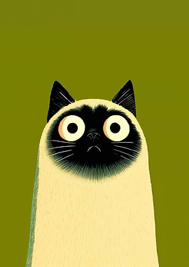 Curious Cat Illustration