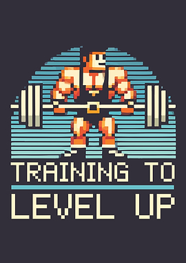 Level Up - Workout Gamer Gaming Gym Bro