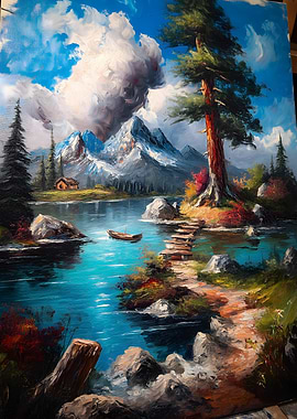 Mountain Lake Landscape