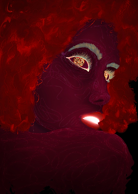 Abstract Feminine Aura Portrait