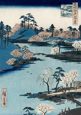 Cherry Blossom Landscape