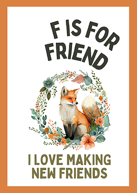 Fox Friend Watercolor Print
