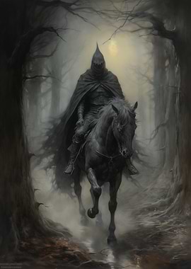Dark Rider in Forest