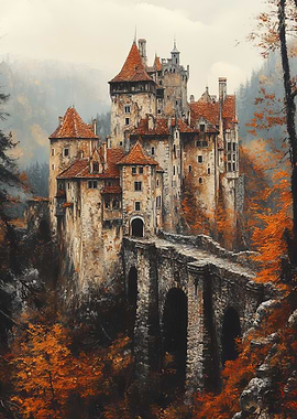 Medieval Castle in Autumn