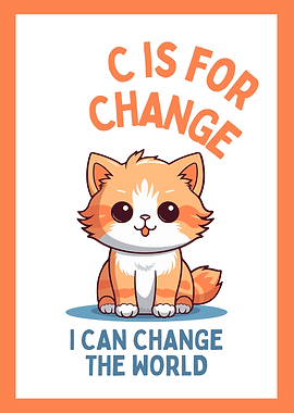 Cute Cat Change The World