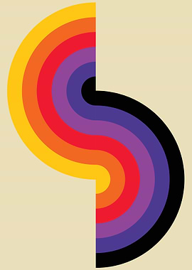 Retro Rainbow S-Shape