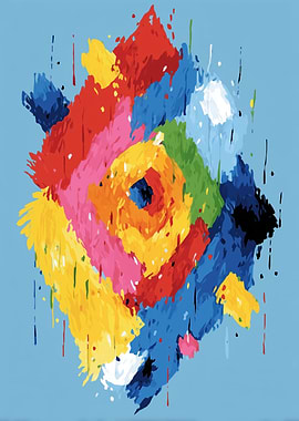 Abstract Colorful Splashes